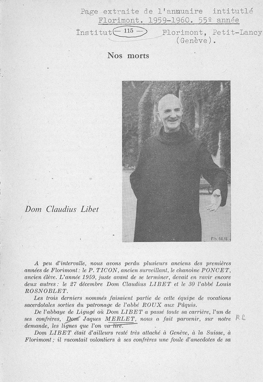Document Claudius Libet