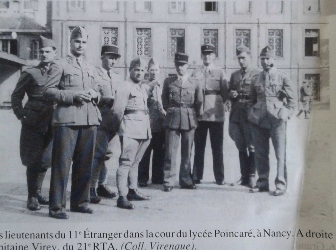 Officiers du 11è REI, Nancy