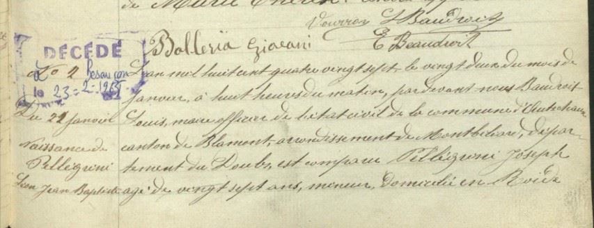 Document Léon Pellegrini