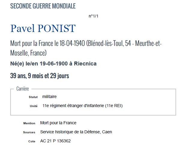 Document Pavel Ponist