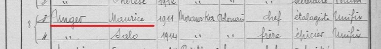 Document Maurice Unger