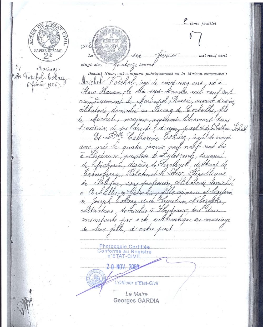 Document Michel Votchel