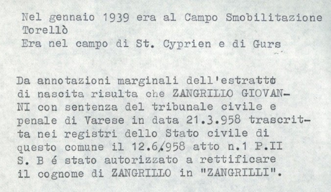 Document Giovanni Zangrilli
