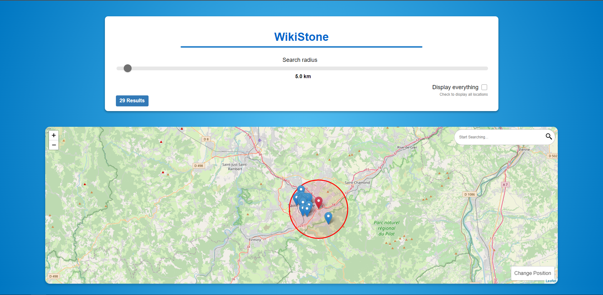 Wikistone web app