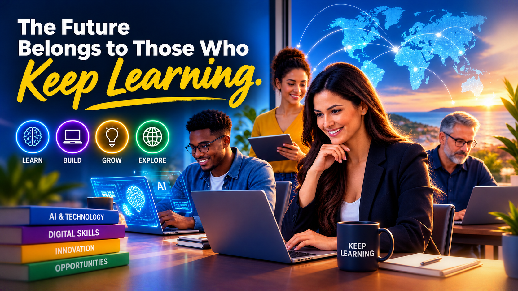 The Future Belongs to Those Who Keep Learning.