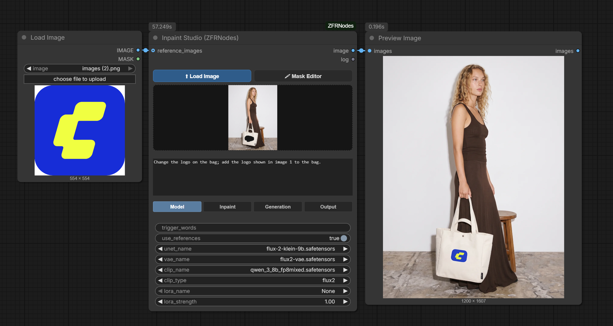 Inpaint Studio node ekleme