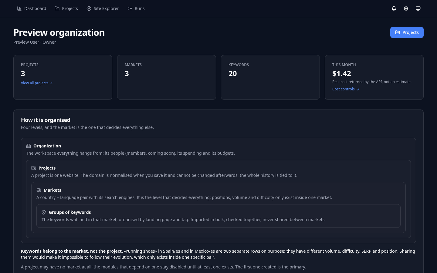 Senkiu interface preview