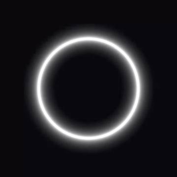 Idle/listening state - a breathing white ring