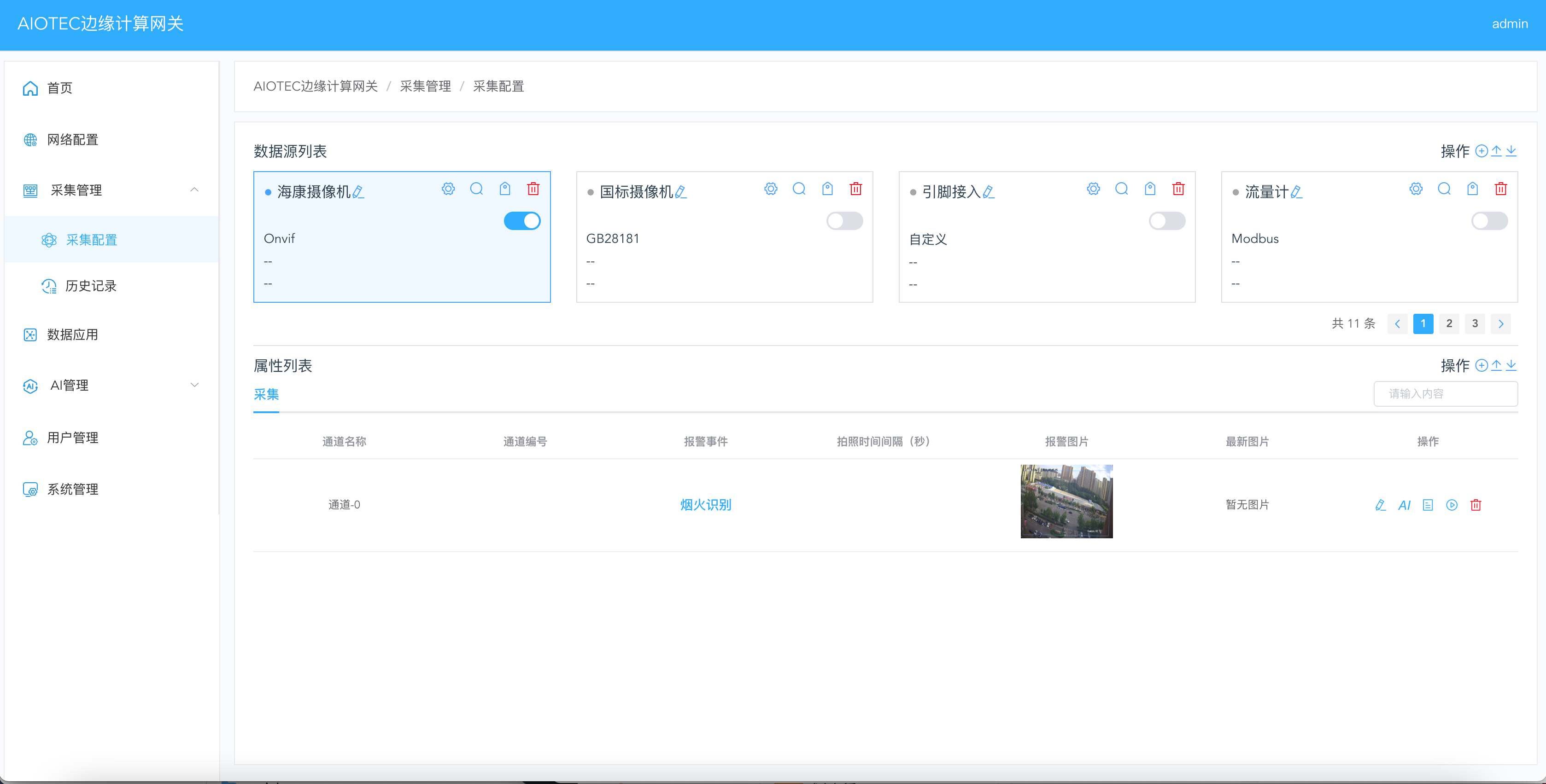 采集配置