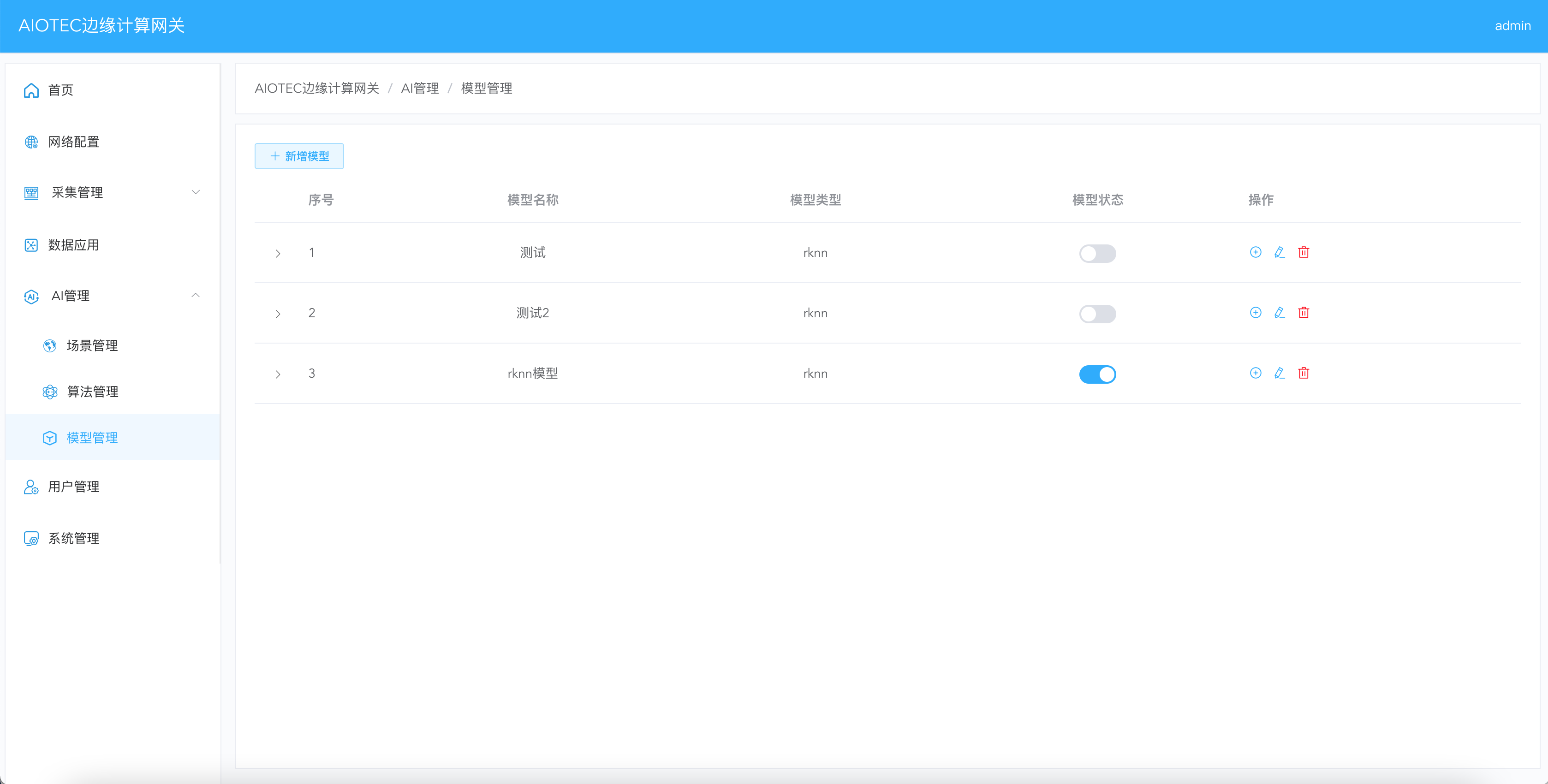 模型管理