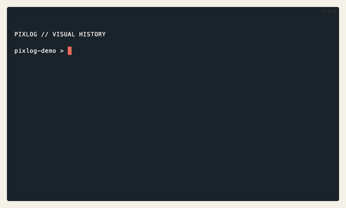 PixLog visual history