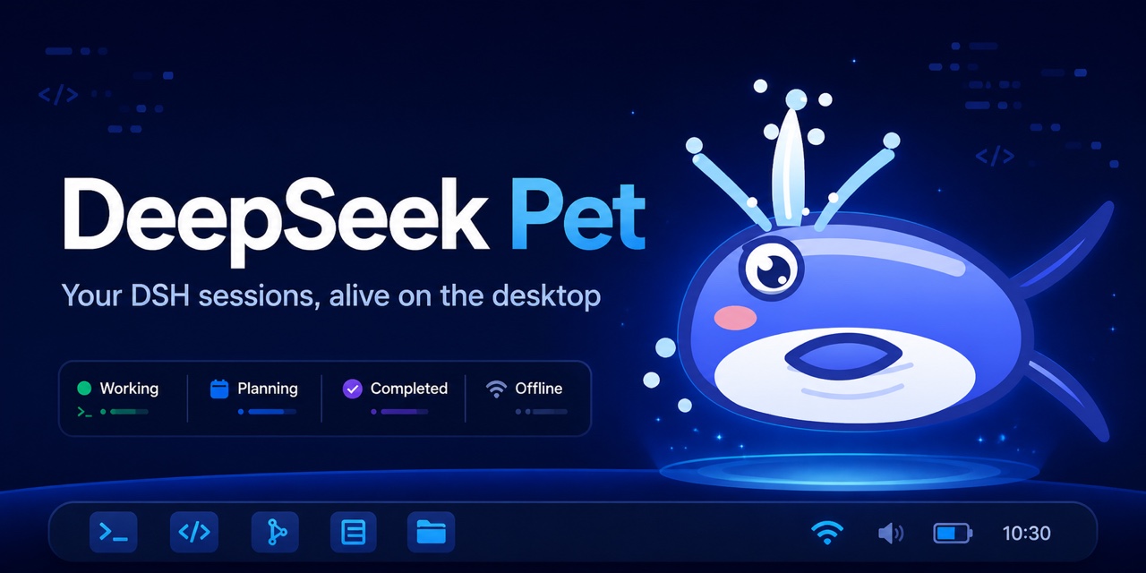 DeepSeek Pet — your DSH sessions, alive on the desktop