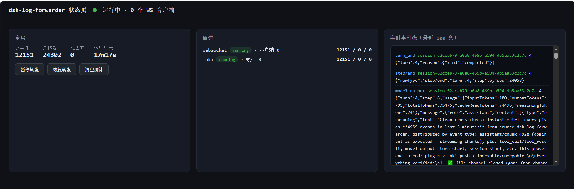 dsh-plugin-log-forwarder preview