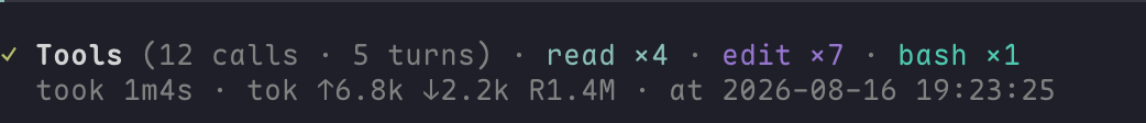 @zhcsyncer/pi-tool-display-intent screenshot 1