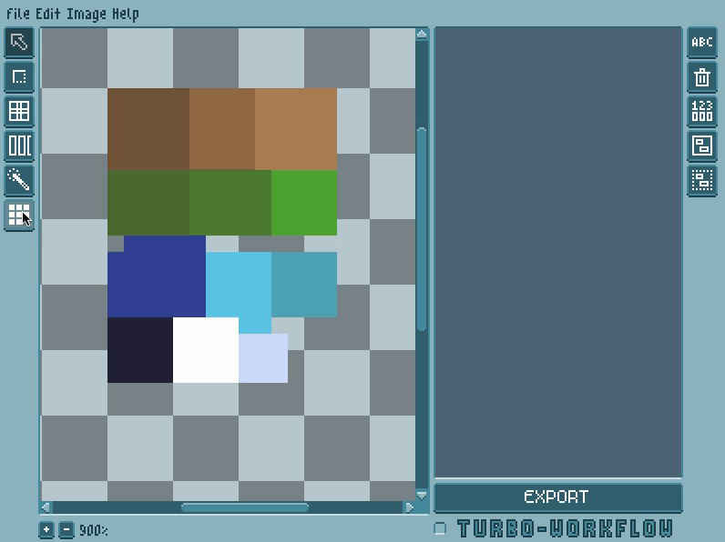 Using the palette tool