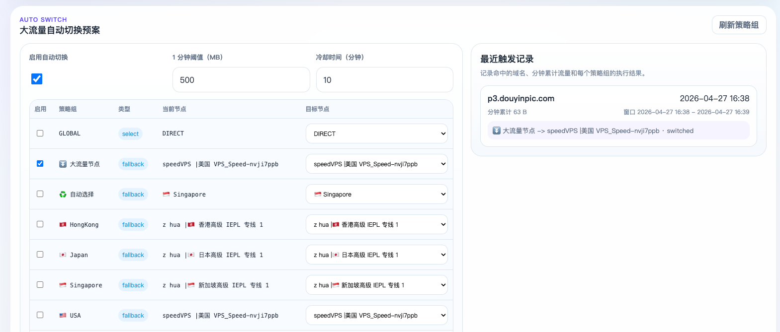 Traffic Monitor 自动切换预览