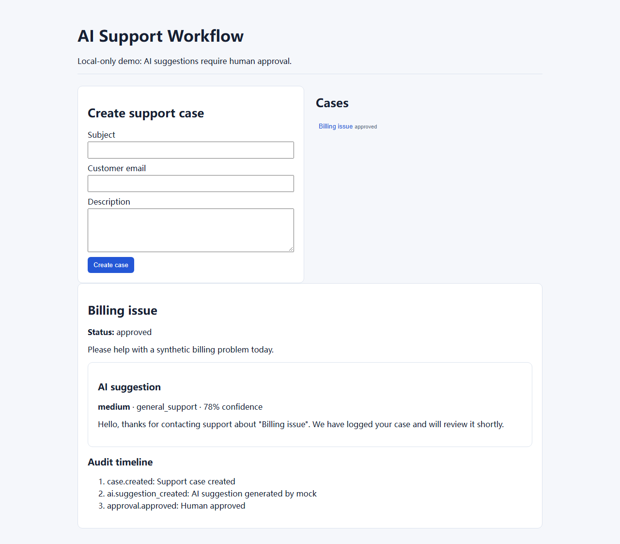 AI SaaS support workflow