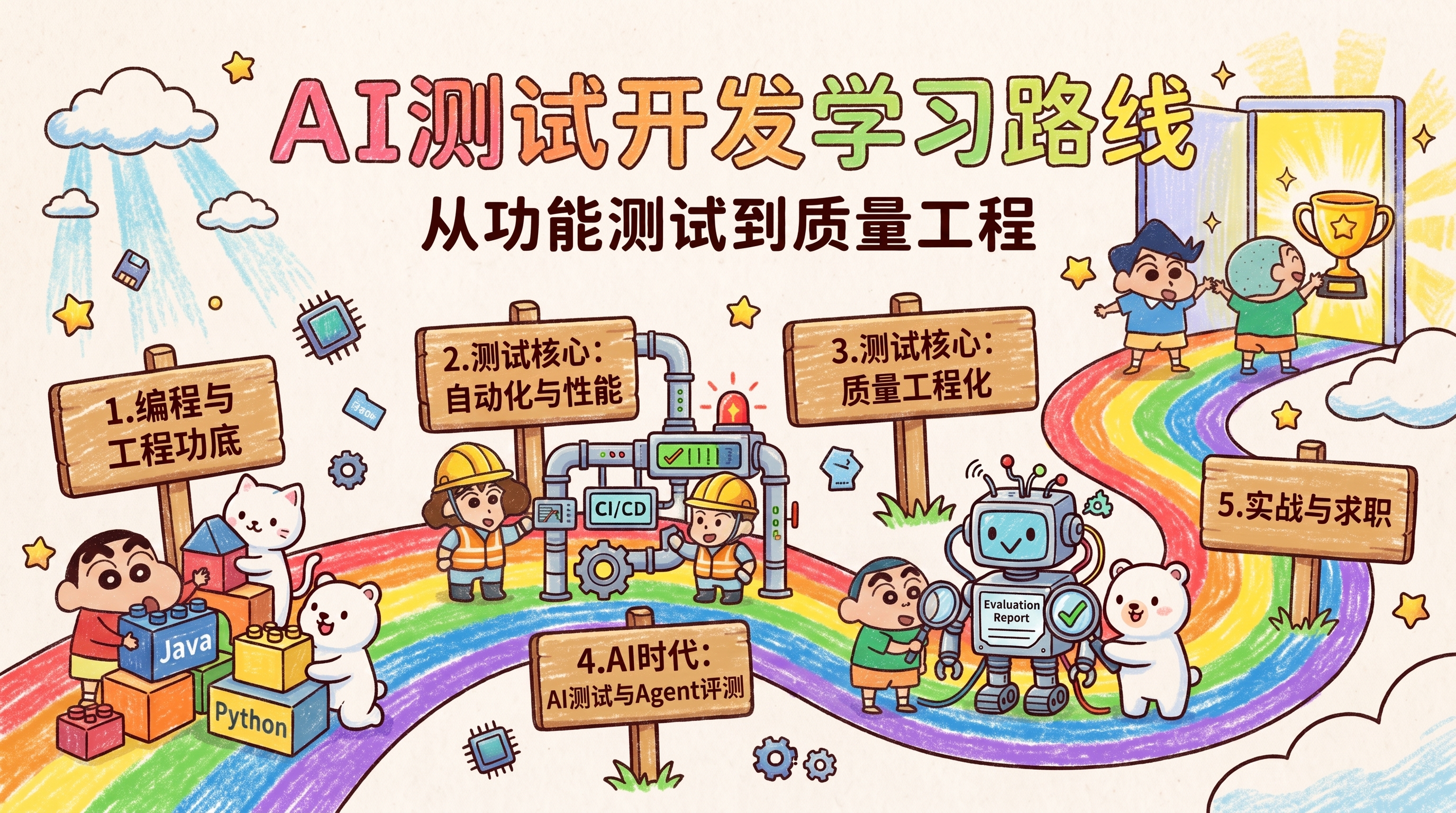 AI 测试开发学习路线图