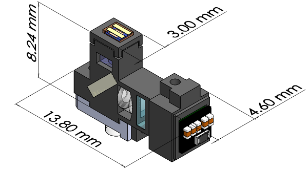 dimension of one TINIscope