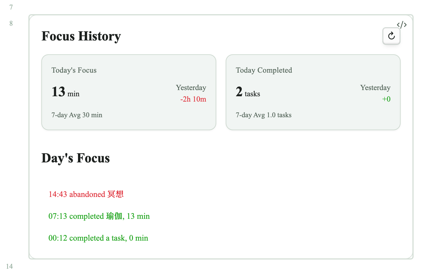 Today's embed