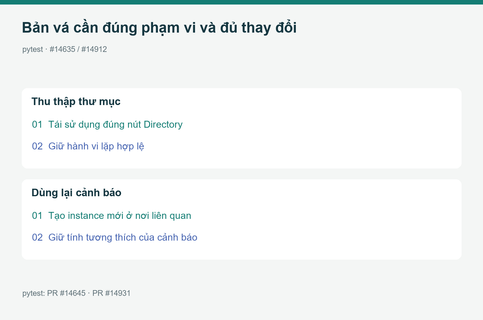 Ba lớp năng lực cần có trong bản vá