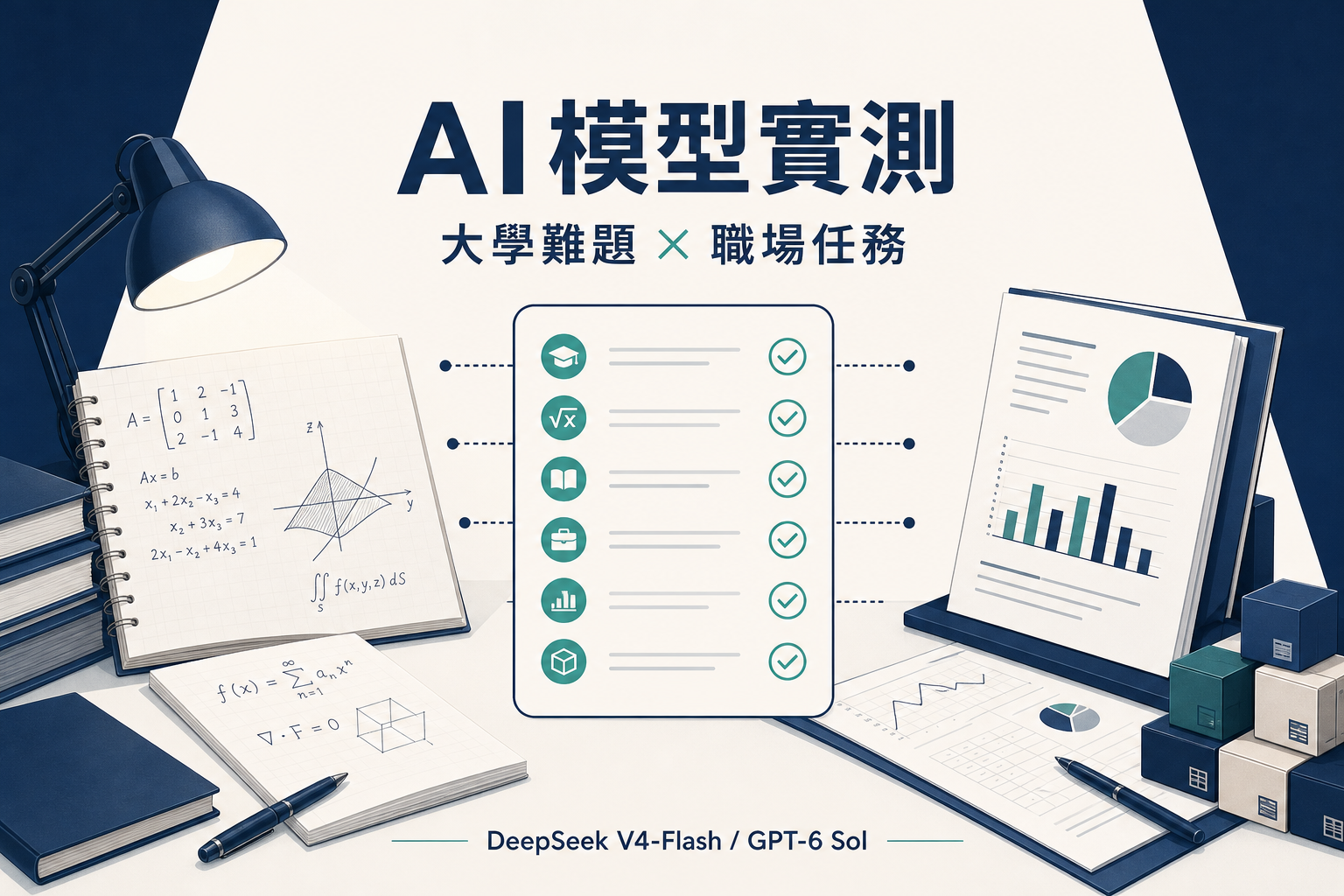 AI模型實測:大學難題與職場任務