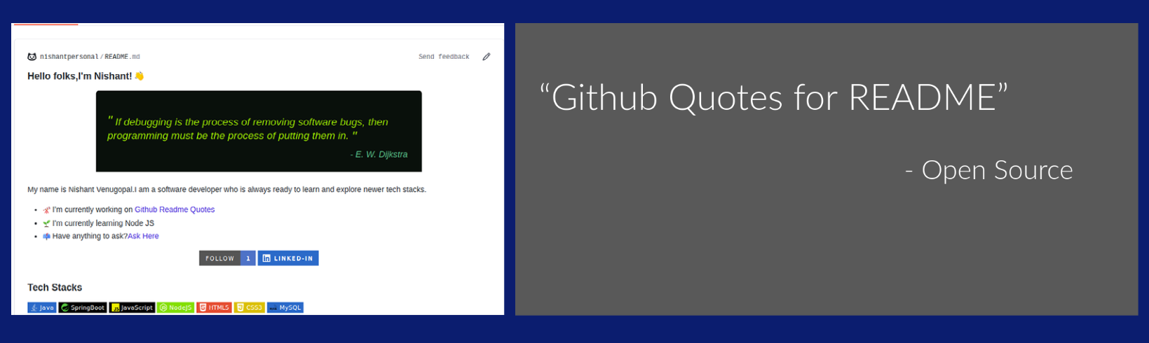 Github Readme Quotes