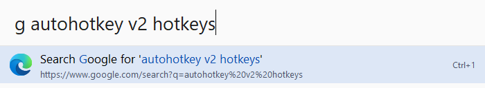 网页搜索: g autohotkey v2 hotkeys