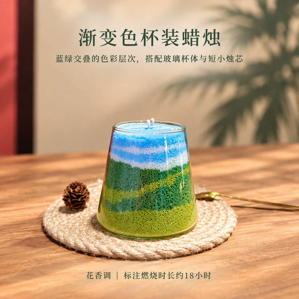 渐变蜡烛头图