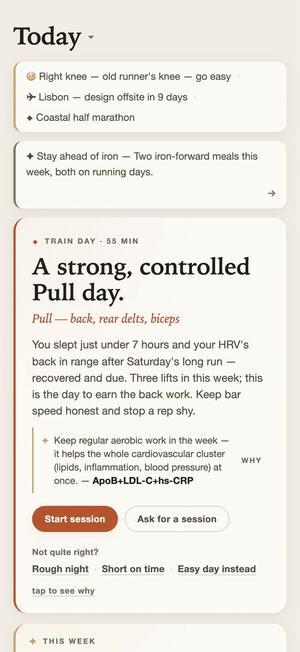 Scrolling the Brief and the day's capture