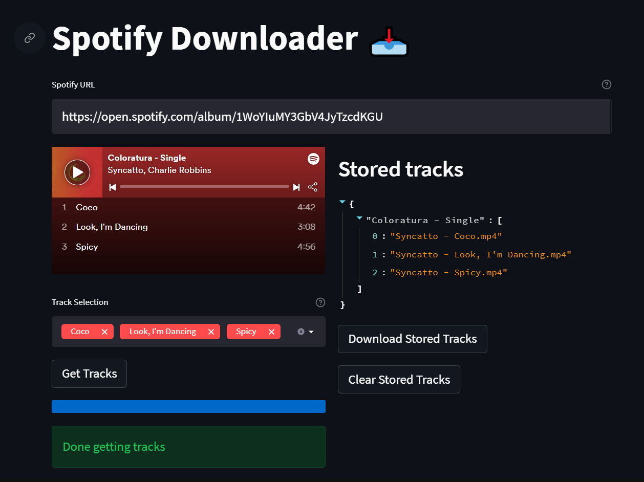 Github Ziltospotifywebapp A Small Web App To Download Spotify