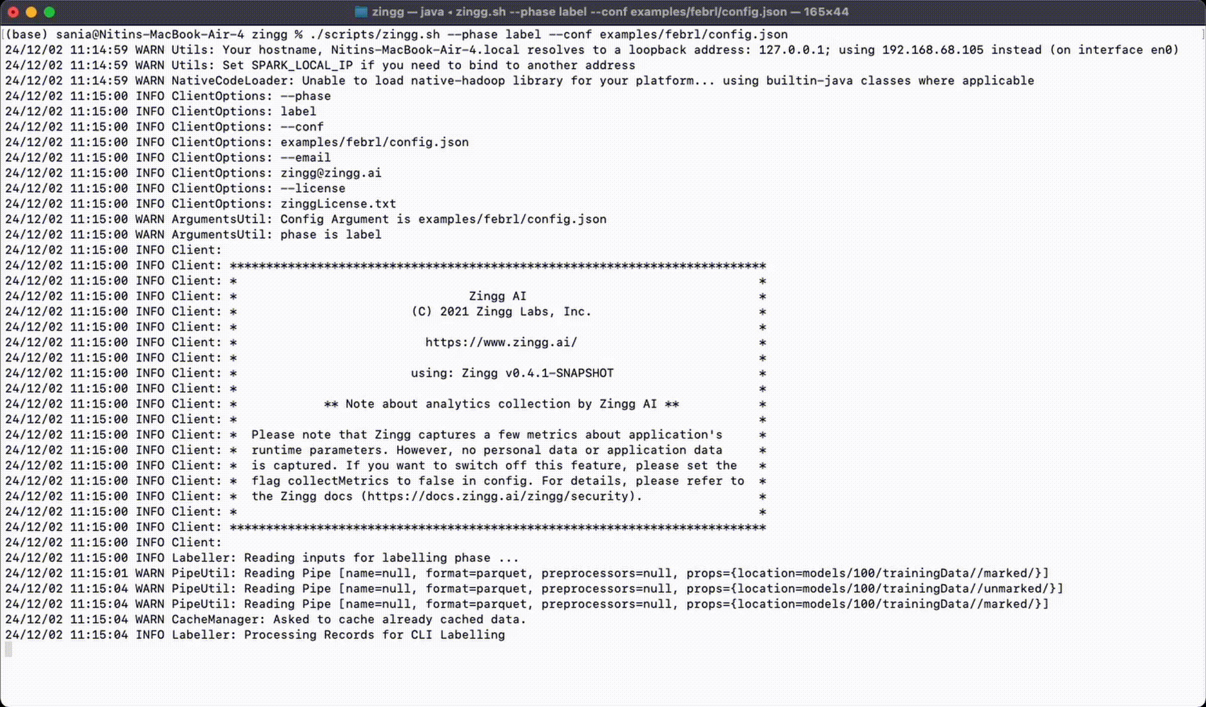 Shows records and asks user to mark yes, no, cant say on the cli.