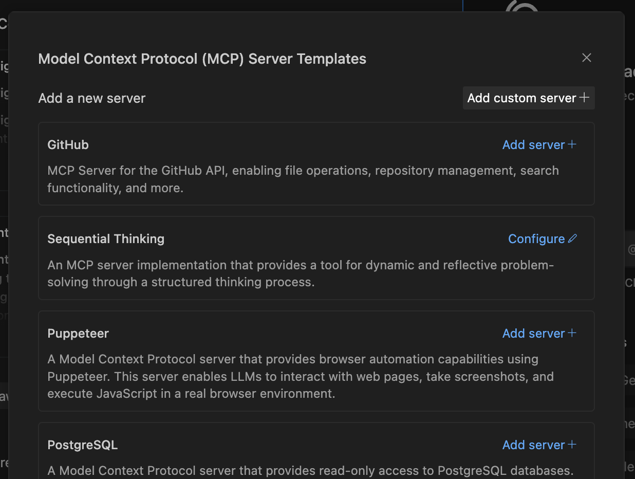 Adding New MCP Server