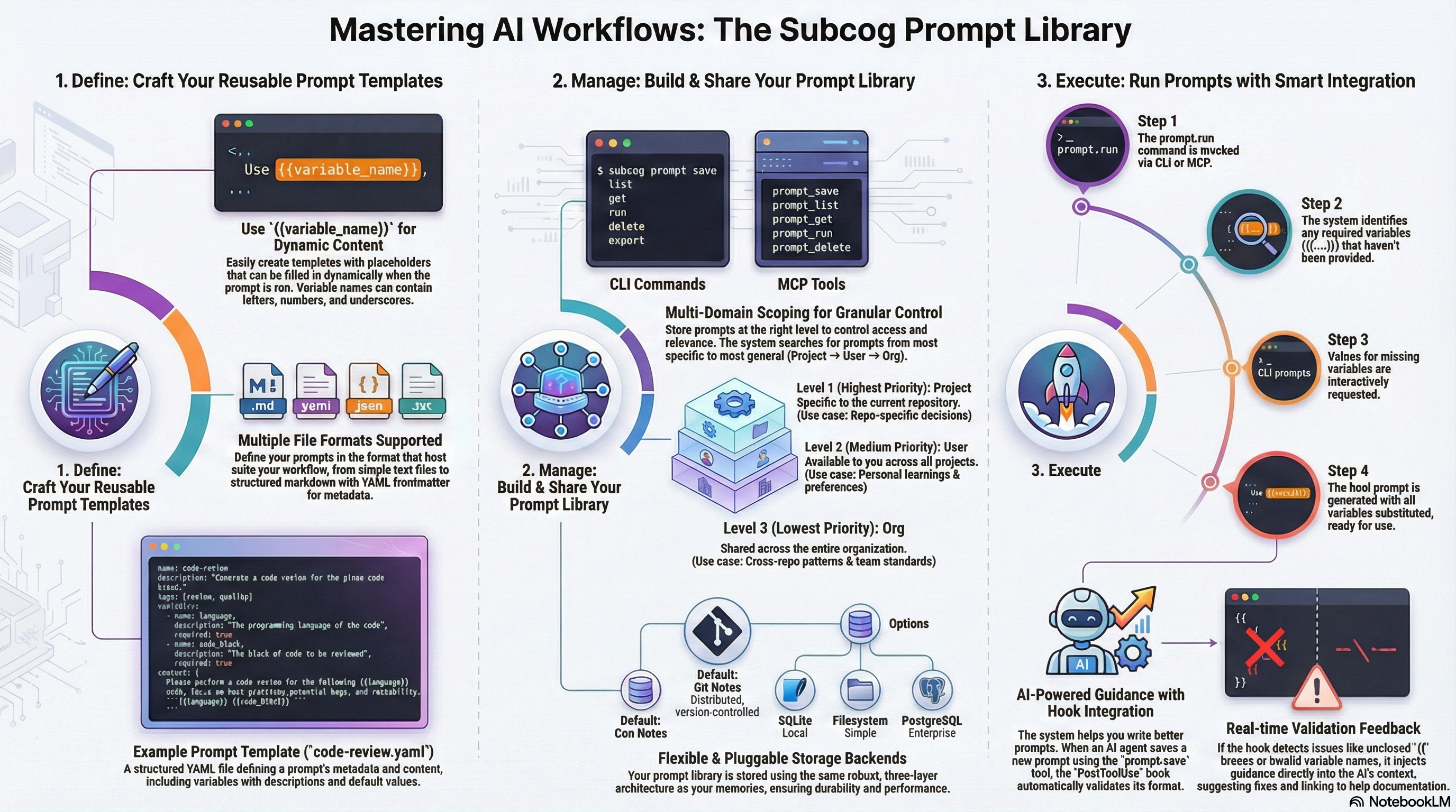 Subcog Prompt Library Workflow