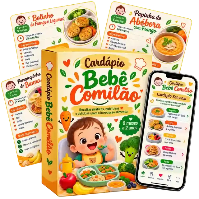 Cardápio Bebê Comilão: o cardápio e o app
