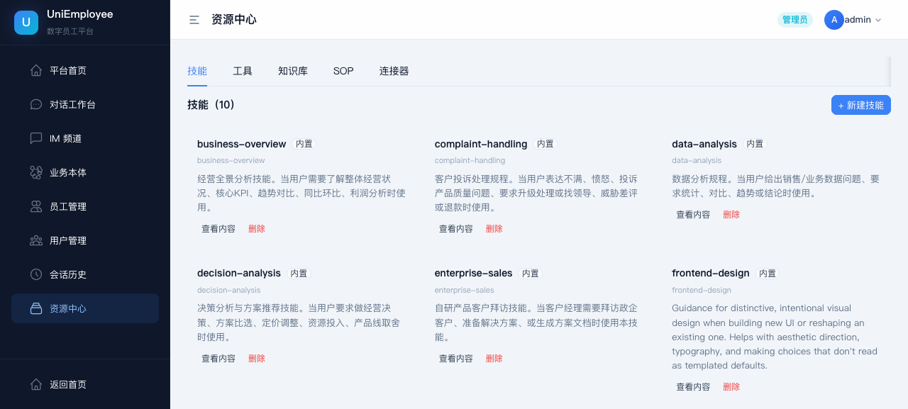 资源中心-技能