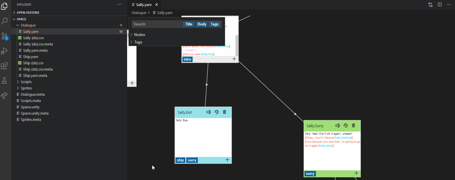 Demo of renaming a node