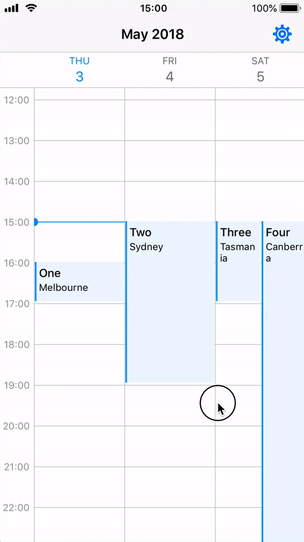 iOS Calendar Week/Day View in Swift