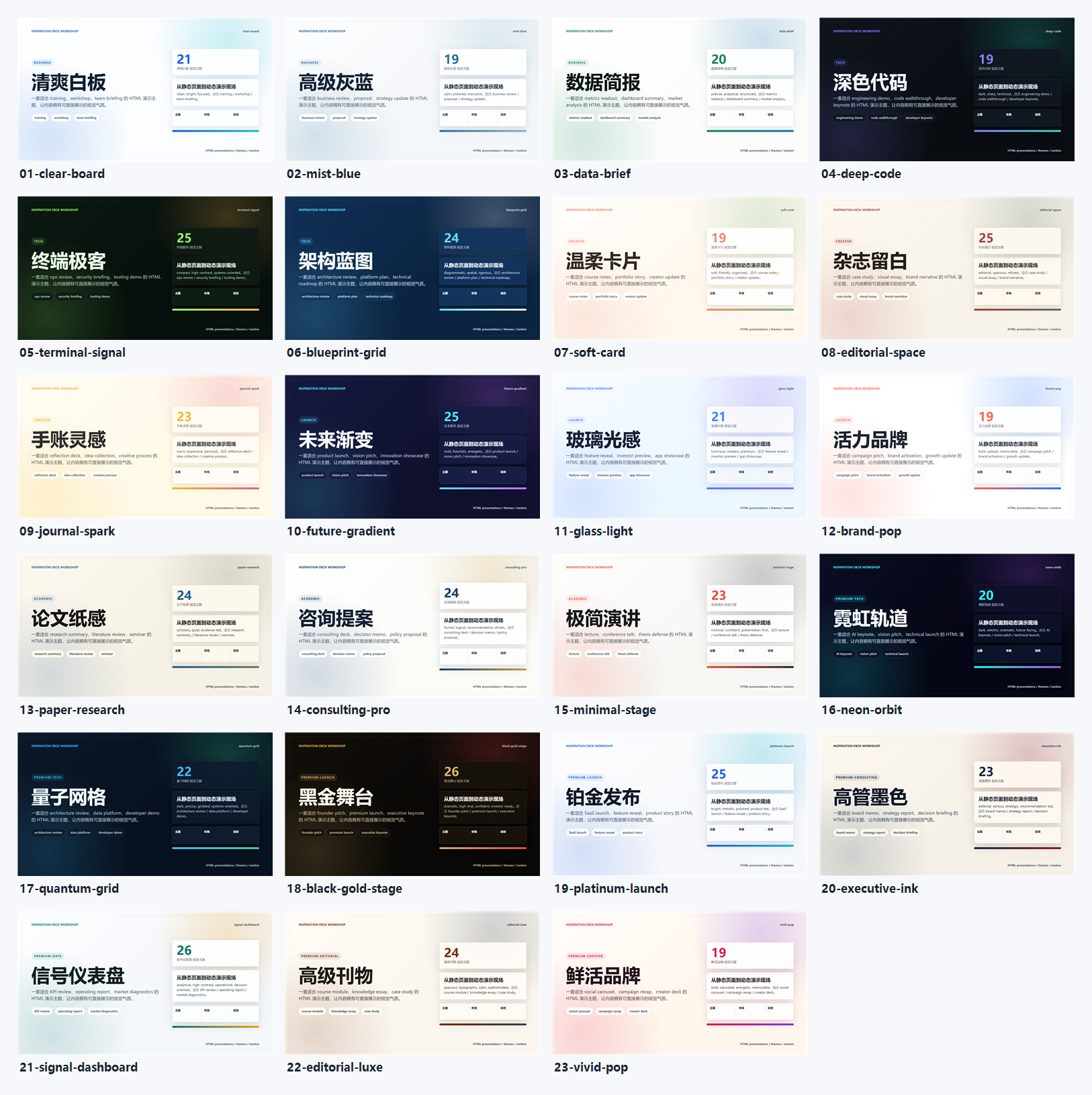 All theme preview