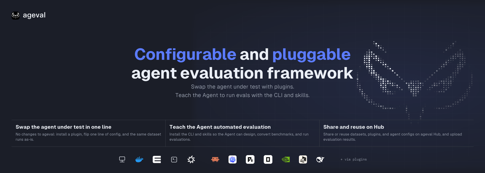 ageval: Configurable and pluggable agent evaluation framework
