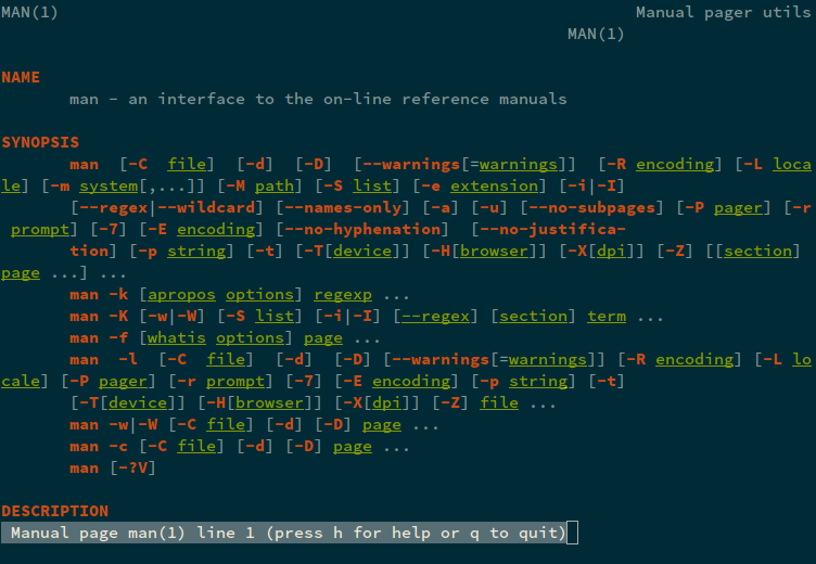solarized-man - A modified version of oh-my-zsh's plugin colored-man-pages, optimized for the solarized dark theme in the terminal.