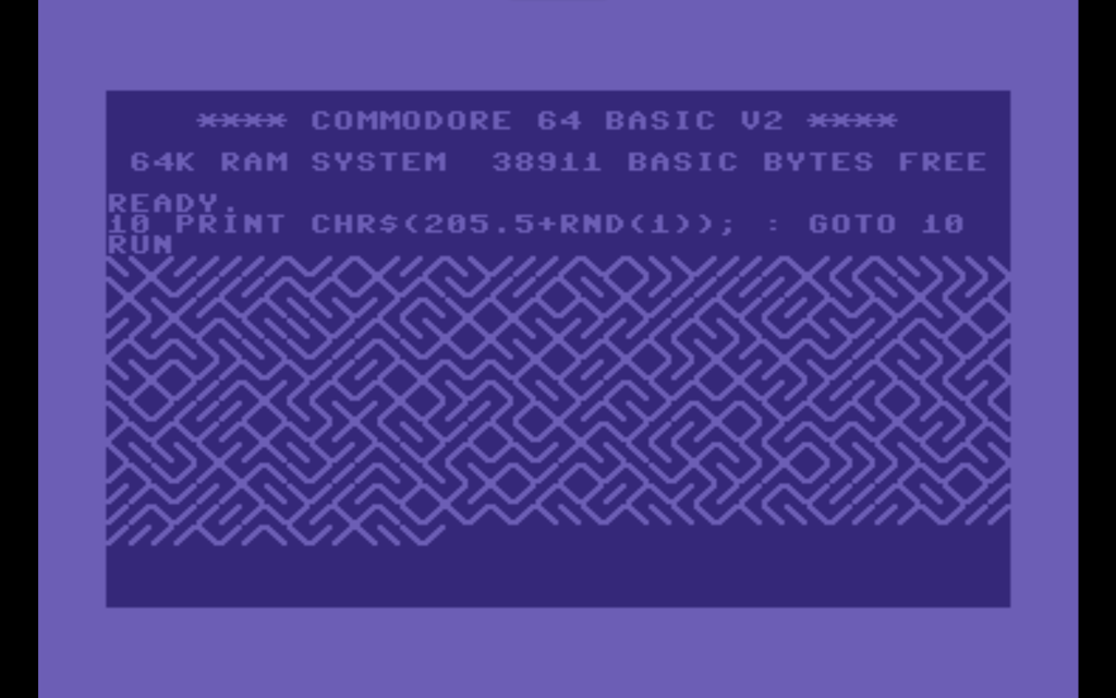 Commodore 64 10 PRINT program