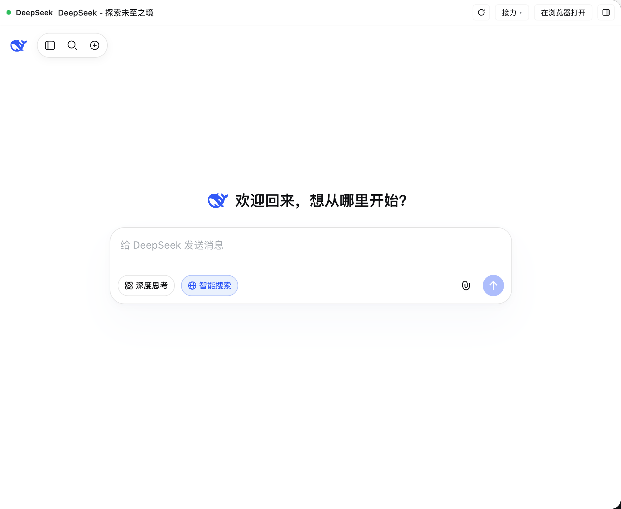 DeepSeek 页(页面区域)