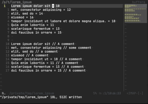 Block Alignment Example