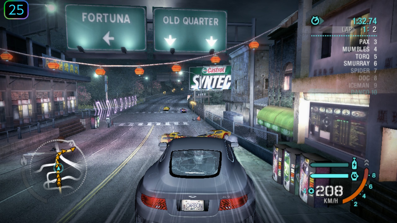 Collector's Edition beta, race in the Old Quarter, 25 FPS