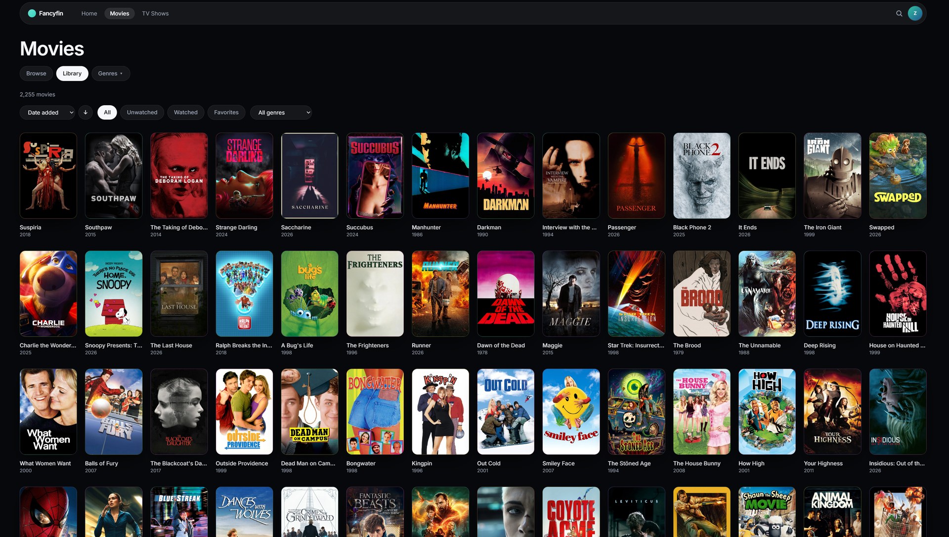Library grid