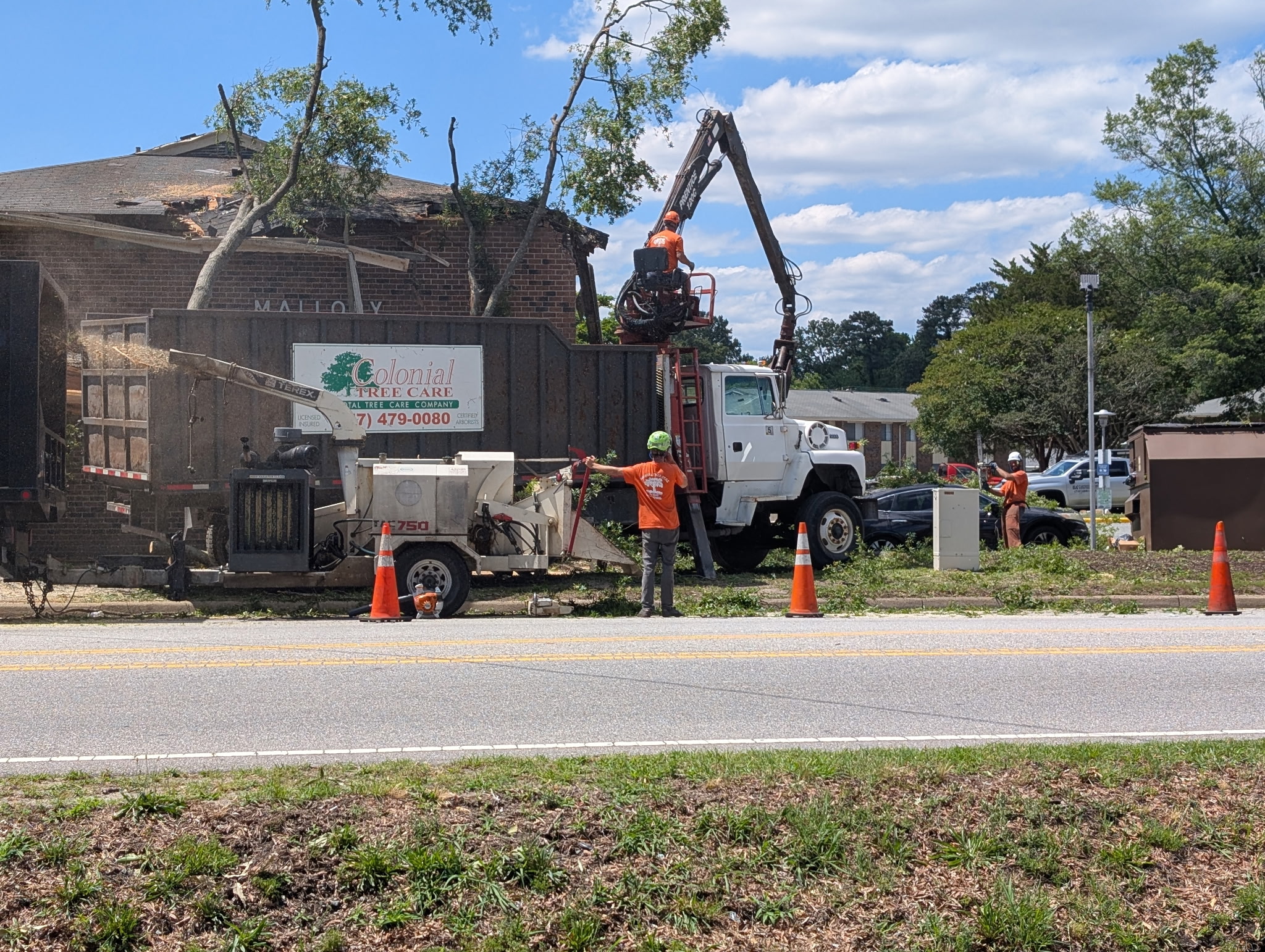 Tree removal truck serving Virginia Beach, VA