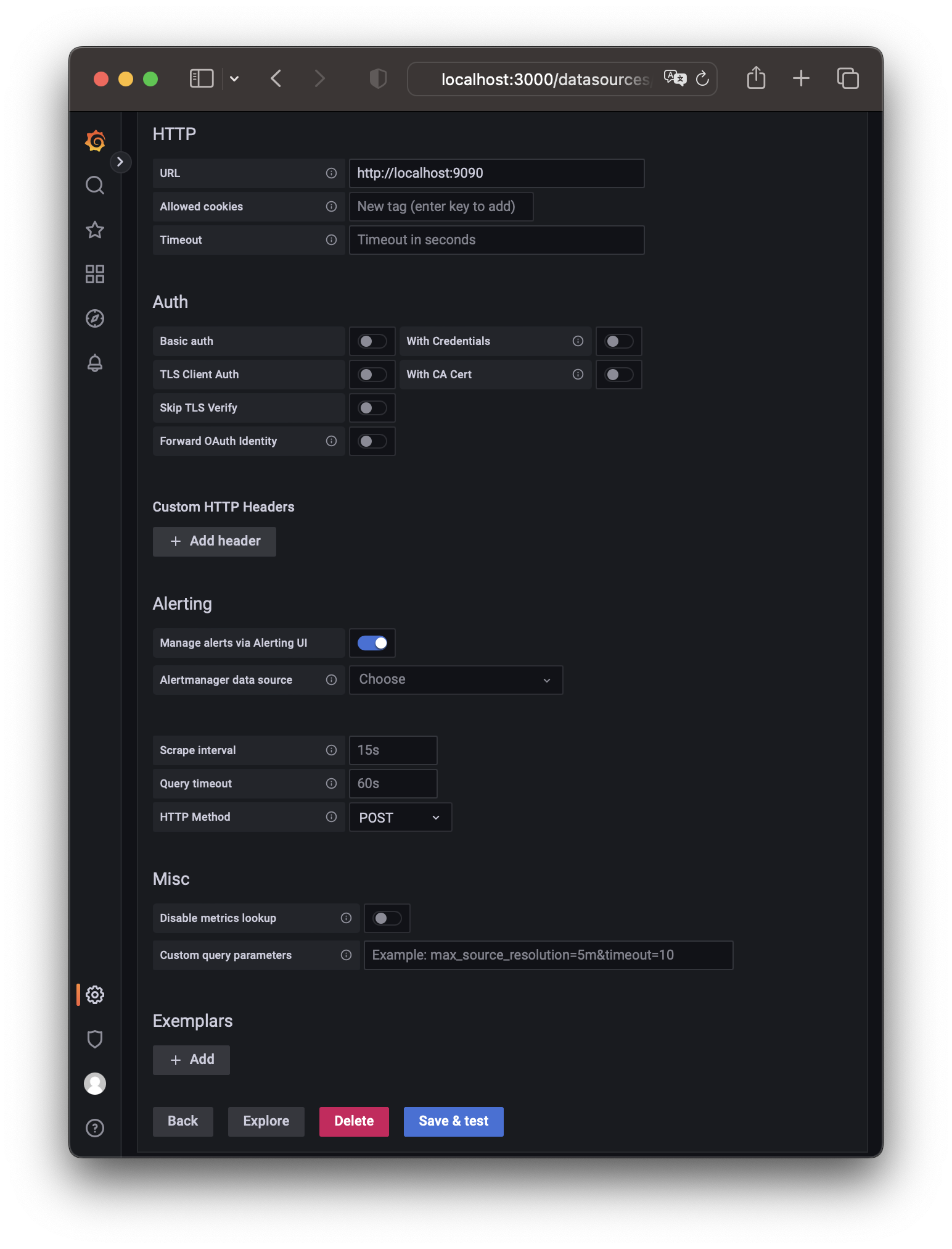 Configure Prometheus