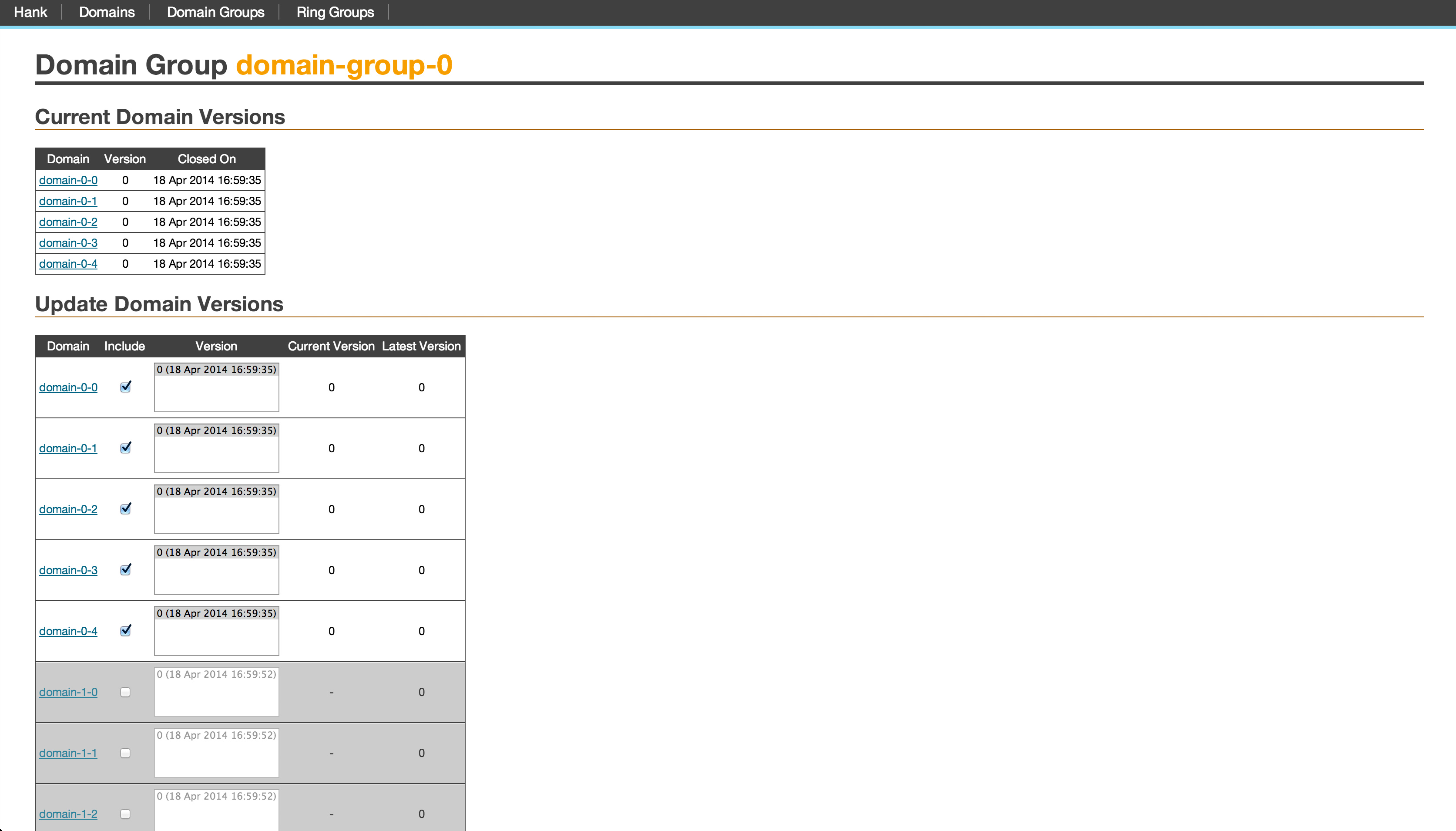 domain group screenshot