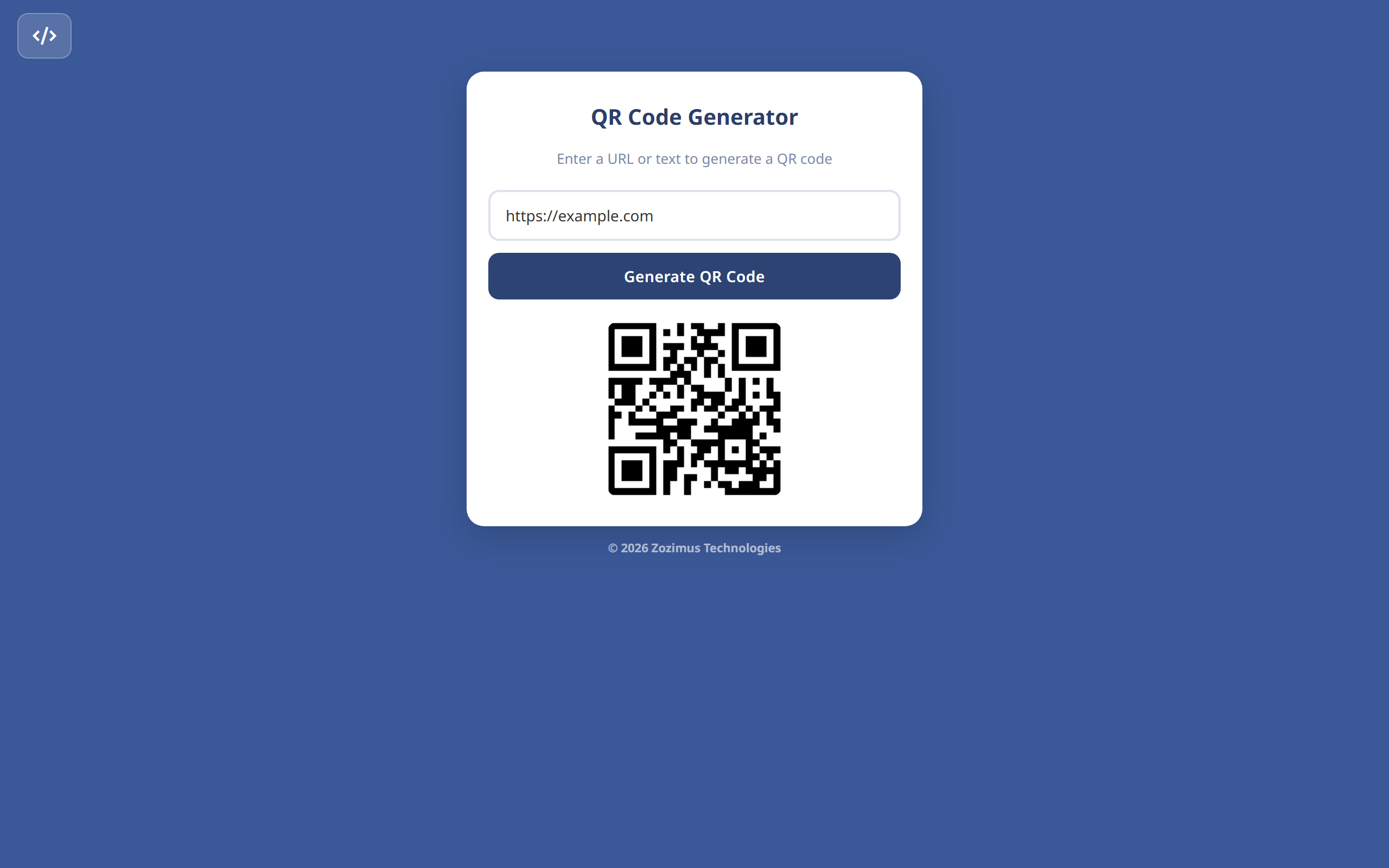 QR Code Generator in browser